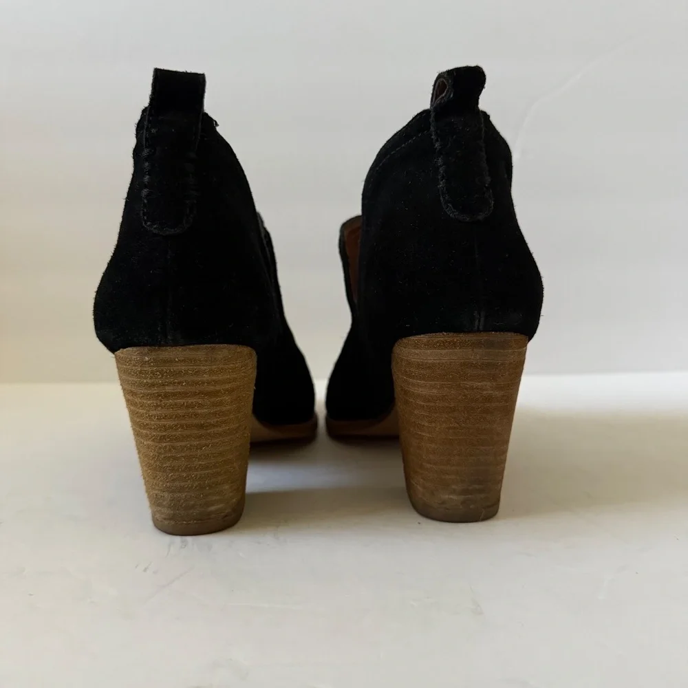 Jeffrey Campbell Rosalee Black Suede Ankle‎ Boots Size 9.5